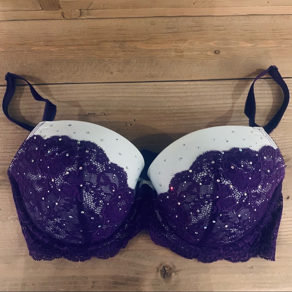Victoria’s Secret Satin Lace Dream Angel Bra 34DD
